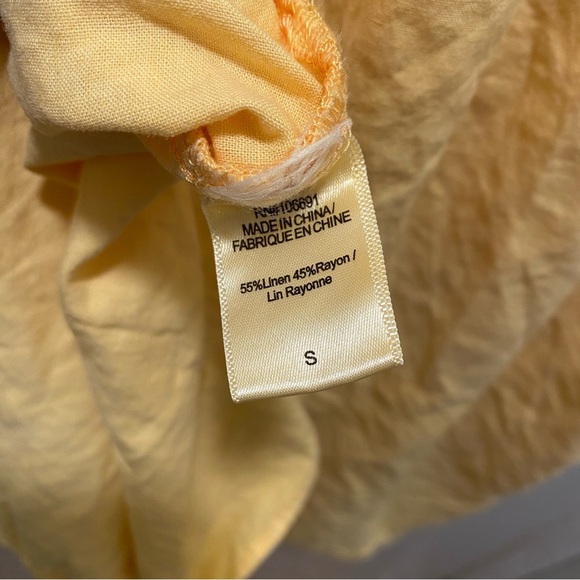 Young Fabulous and Broke sand dollar linen blend button up shirt dress - Picture 6 of 6